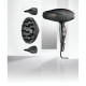 BaByliss hair dryer Air Power Pro, 3W, 3 modes, diffuser, ionization, cold blowing, ceramics, black- pink (6716DE)