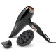 BaByliss hair dryer Air Power Pro, 3W, 3 modes, diffuser, ionization, cold blowing, ceramics, black- pink (6716DE)