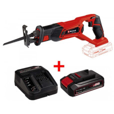 Einhell Пила шабельна акумуляторна TE-AP 18/22 Li Kit PXC 18В акб 1х2.5А·год пропил 100мм хід 22мм 2кг 2.5А·год (4326300K)