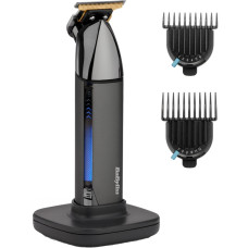 BaByliss haircut kit Super-X Metal Black Edition for mustache, beard, battery, nozzles-2, steel, case, black (T991E)