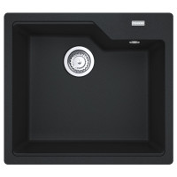 Franke Kitchen Sink Urban fragranite, rectang., no drainboard, 560х500х230mm, bowl - 1, over-mounted, onyx (114.0701.786)