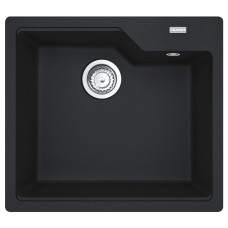 Franke Kitchen Sink Urban fragranite, rectang., no drainboard, 560х500х230mm, bowl - 1, over-mounted, onyx (114.0701.786)