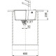 Franke Kitchen Sink Urban fragranite, rectang., no drainboard, 560х500х230mm, bowl - 1, over-mounted, onyx (114.0701.786)