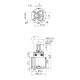 Deante Shower set Silia with bathtub mixer, hand shower, handle - concealed, titanium (BQS_D18P)