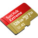 Карта памяти SanDisk 128GB microSD C10 UHS-I U3 R190/W90MB/s Extreme V30 (SDSQXAA-128G-GN6MN)