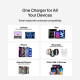 Зарядное устройство Belkin 2xUSB-C + 1xUSB PD70W PPS GaN white (WCH018HQWH)