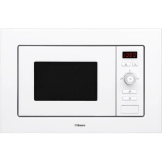 Hansa Microwave oven built-in, 20L, electrical control, 800W, grill, display, button opening, white (AMM20BEWH)