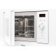 Hansa Microwave oven built-in, 20L, electrical control, 800W, grill, display, button opening, white (AMM20BEWH)
