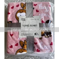 ARDESTO Плед Flannel 160х200см, 100% поліестер, песики з сердечками (ART0123PB)