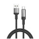 Дата кабель USB 2.0 AM to USB-C 2.0m 6A braided wire black ColorWay (CW-CBUC097-BK)
