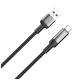 Дата кабель USB 2.0 AM to USB-C 2.0m 6A braided wire black ColorWay (CW-CBUC097-BK)