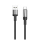 Дата кабель USB 2.0 AM to USB-C 2.0m 6A braided wire black ColorWay (CW-CBUC097-BK)