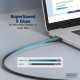 Digitus USB Silicone connection cable, USB-C - USB-C 2m, USB 3.2 Gen1, 5G, 4K, 100W, black (AK-300342-020-S)