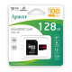 Apacer microSD 128GB C10 UHS-I R100MB/s + SD (AP128GMCSX10UB-R)
