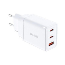 D-Link Зарядний пристрій мережевий DCP-651 65Вт GaN 2хUSB-С, 1xUSB-A, білий