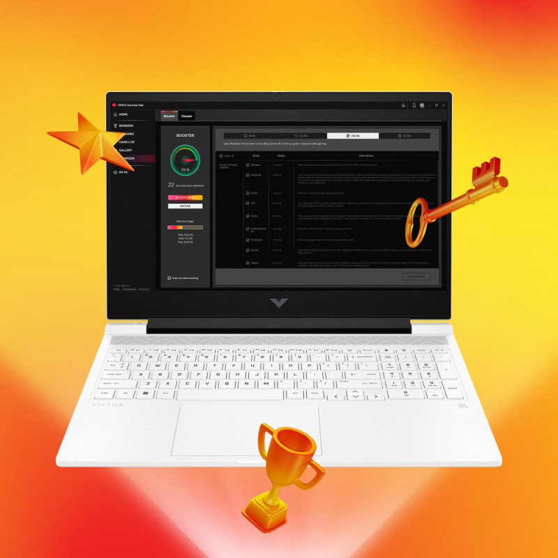 HP Ноутбук Victus 16-r0002ua 16.1" QHD IPS AG, Intel i5-13500H, 32GB, F1024GB, NVD4060-8, DOS, белый