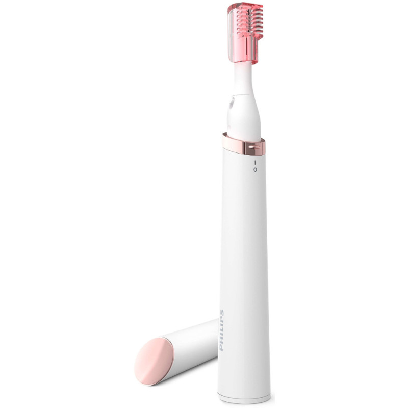 Philips Epilator Beauty Set Series 9000, rechargeable, tweezers.-32, nozzles-8, case, tweezers, trimmer, white (BRE740/90)