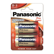 Panasonic Battery PRO POWER Alkaline D(LR20) blister, 2 pcs. (LR20XEG/2BP)