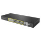Netis Switch P124GH 24xFE PoE+, 2xGE Uplink, 2xGE SFP, unmanaged