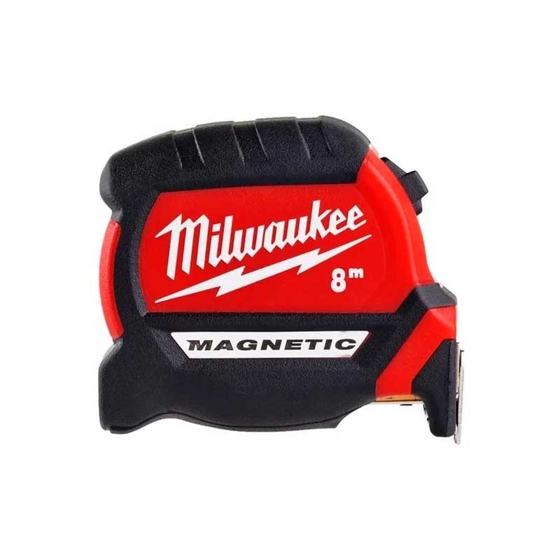 Milwaukee Рулетка Premium, 8мх27мм, з фіксатором змотування, АБС-пластик, магніт (4932464600)