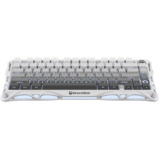 GravaStar Клавіатура механічна Mercury K1 80keys, GravaStar x Kailh Cheery Pink, EN/UKR, BT/WL/USB, білий (GSK1_GWHT)