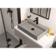 Deante Washbasin tap Arnika, spout lenght - 118mm, non-swivel, 1-handle, black (BQA_N21M)