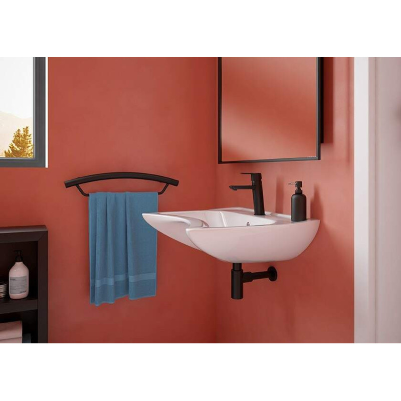 Deante Washbasin tap Arnika, spout lenght - 118mm, non-swivel, 1-handle, black (BQA_N21M)