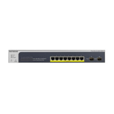 NETGEAR Коммутатор GS510TPP 8x1GE PoE+(190Вт), 2xSFP, управляемый (GS510TPP-100EUS)