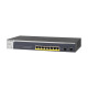 NETGEAR Комутатор GS510TPP 8x1GE PoE+(190Вт), 2xSFP, керований (GS510TPP-100EUS)