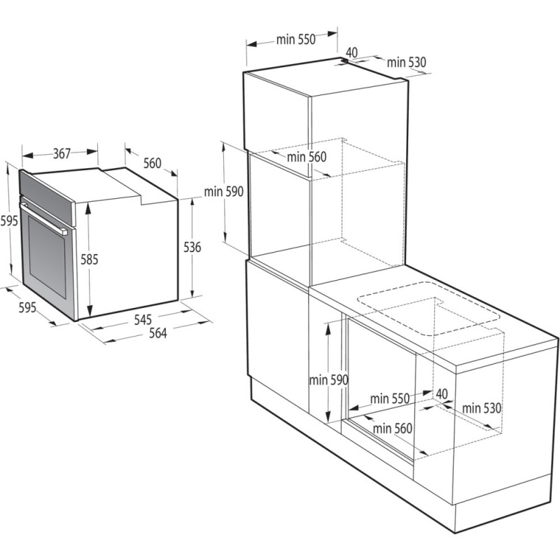 Gorenje Духова шафа BPSA6747A08BG електрична