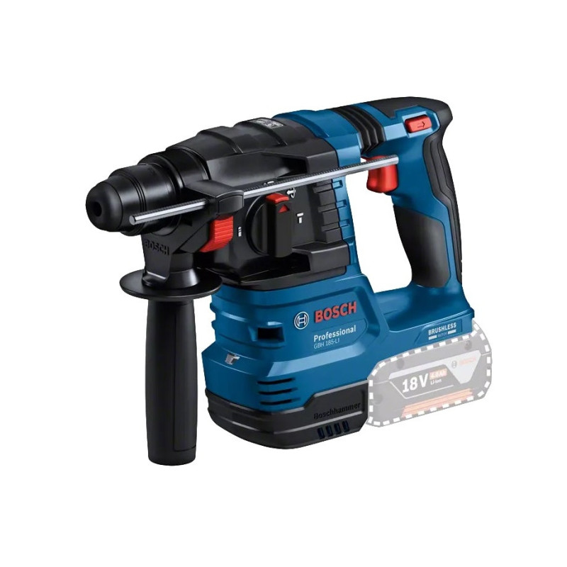 Bosch Cordless drill GBH 185-LI, SDS-Plus, 18V, 1.9J, 2.3kg, without battery and charger (0.611.924.020)
