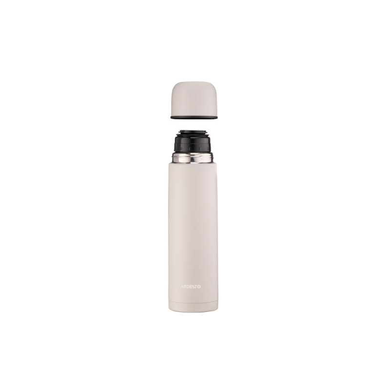 ARDESTO Thermal Bottle Bright City 1000 ml, beige, stainless steel (AR2610BG)