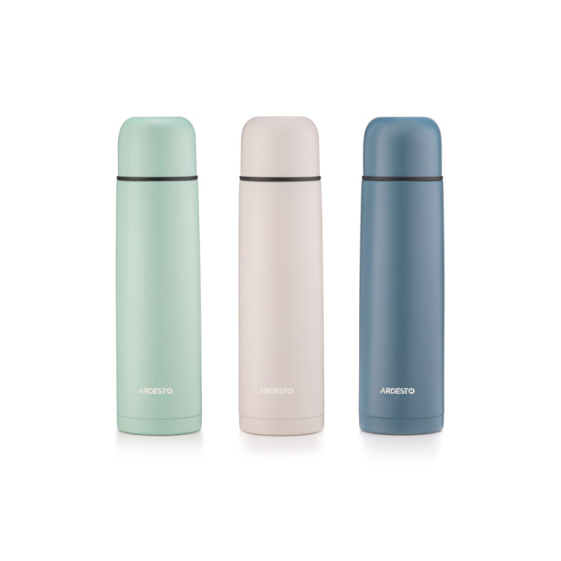 ARDESTO Thermal Bottle Bright City 1000 ml, beige, stainless steel (AR2610BG)