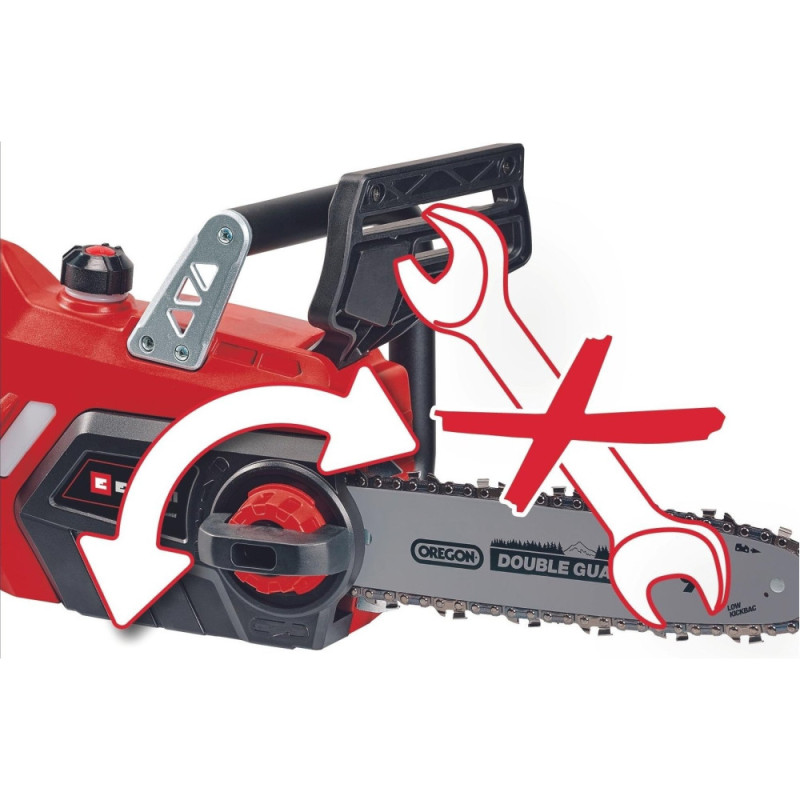 Einhell Cordless chainsaw GE-LC 18/25 Li Set, PXC, 18V, tire 25cm, 4.3m/s, battery. 3.0Ah and charger, additional chain, 3.6kg (4501777)