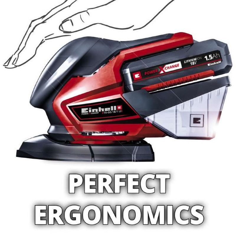 Einhell TE-OS 18/150 Li Solo, Cordless Multiple Sander (4460708)