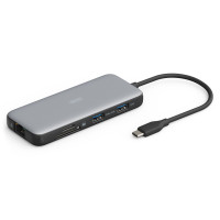 Digitus Док-станція DIGITUS USB-C > 2xHDMI/2xUSB-A/USB-C/SD/MicroSD/RJ54 (DA-70915)