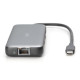 Digitus Док-станція DIGITUS USB-C > 2xHDMI/2xUSB-A/USB-C/SD/MicroSD/RJ54 (DA-70915)