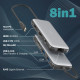 Digitus Док-станція DIGITUS USB-C > 2xHDMI/2xUSB-A/USB-C/SD/MicroSD/RJ54 (DA-70915)