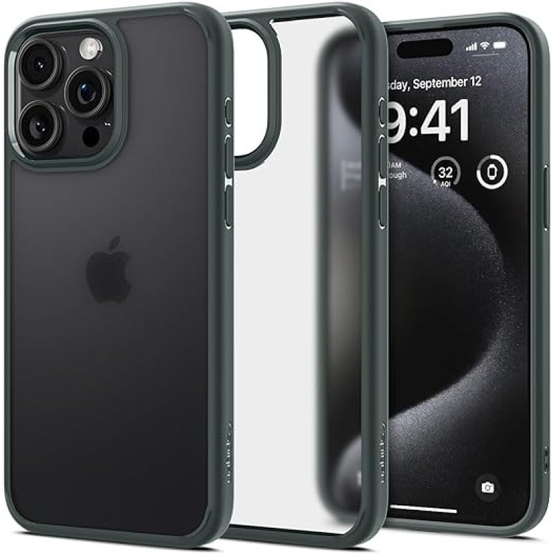 Spigen Чехол для Apple iPhone 15 Pro Ultra Hybrid, Frost Green (ACS06710)