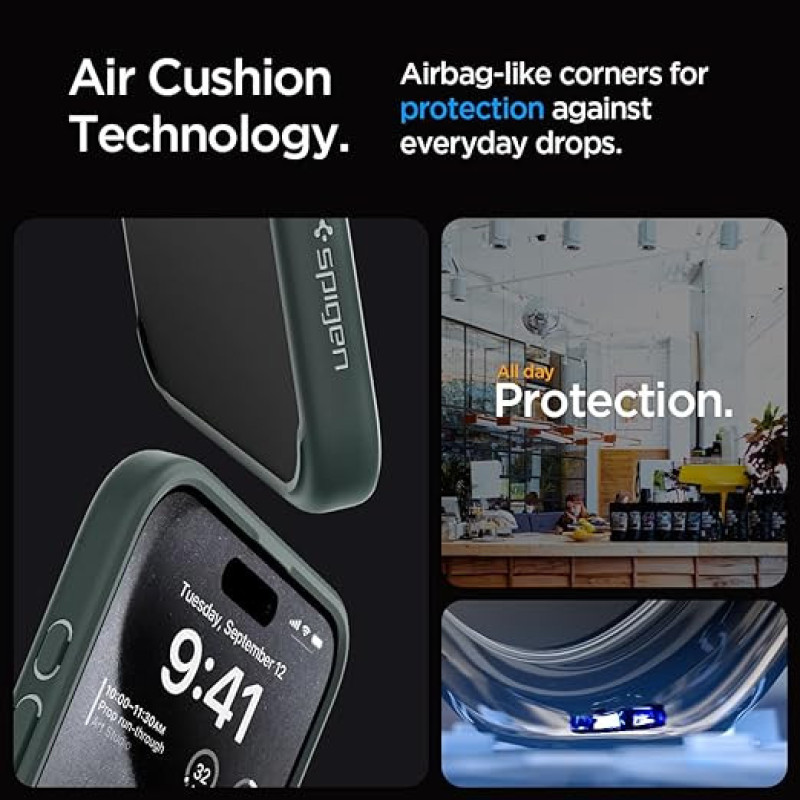 Spigen Чехол для Apple iPhone 15 Pro Ultra Hybrid, Frost Green (ACS06710)