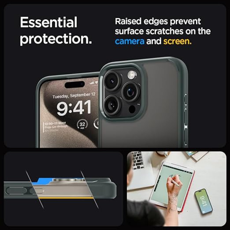 Spigen Чехол для Apple iPhone 15 Pro Ultra Hybrid, Frost Green (ACS06710)