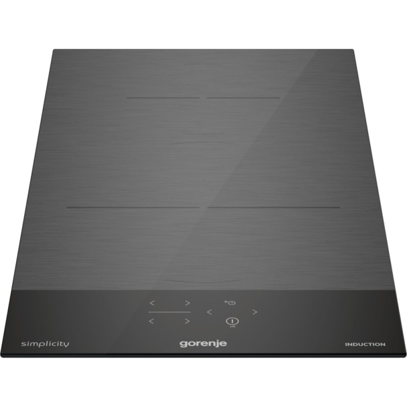 Gorenje Варильна поверхня індукційна, 30см, Доміно, PowerBoost, поєднання конфорок, чорний (GI3201SYBSC)