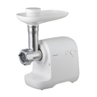 Panasonic grinder, 1700W, bowl-3L, 3 cutting plates, nozzle for kebbe, plastik, white (MK-GX1700WTQ)