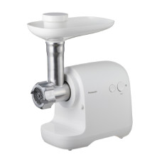 Panasonic grinder, 1700W, bowl-3L, 3 cutting plates, nozzle for kebbe, plastik, white (MK-GX1700WTQ)