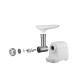 Panasonic grinder, 1700W, bowl-3L, 3 cutting plates, nozzle for kebbe, plastik, white (MK-GX1700WTQ)
