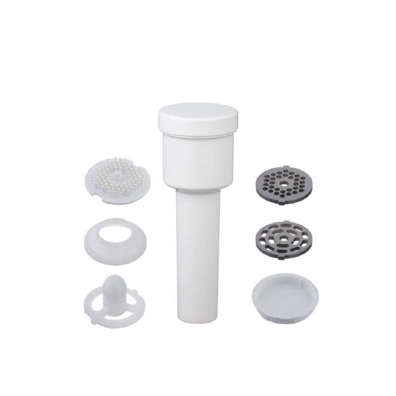 Panasonic grinder, 1700W, bowl-3L, 3 cutting plates, nozzle for kebbe, plastik, white (MK-GX1700WTQ)
