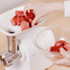 Panasonic grinder, 1700W, bowl-3L, 3 cutting plates, nozzle for kebbe, plastik, white (MK-GX1700WTQ)