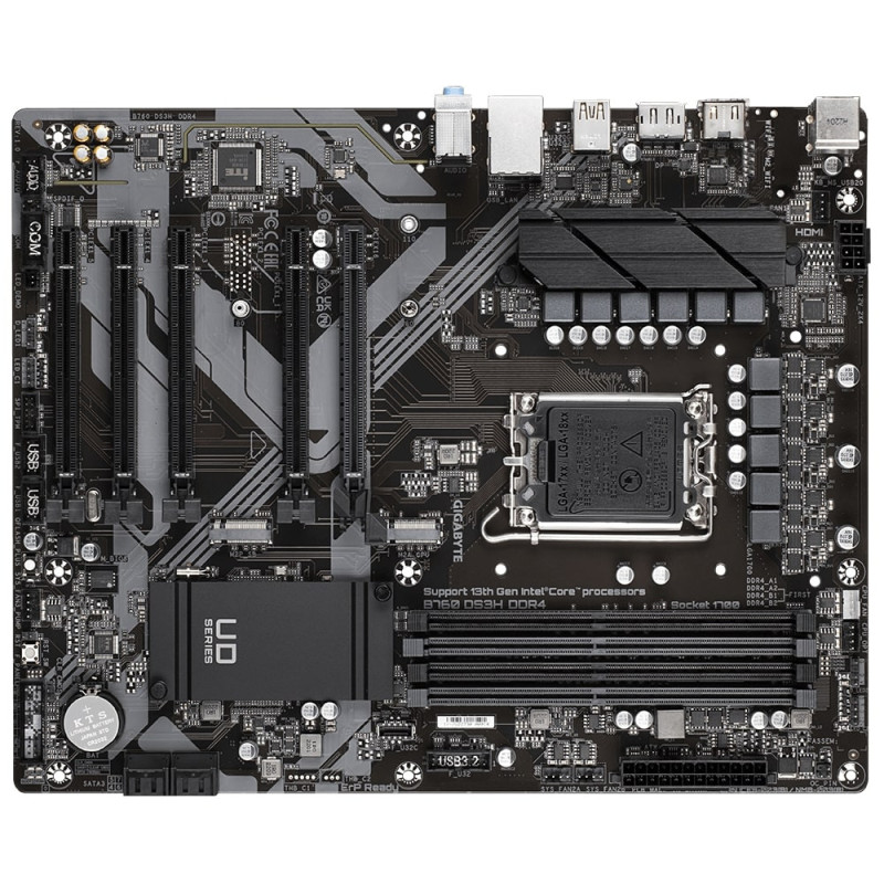 Gigabyte Motherbard B760 DS3H AX DDR4 s1700 B760 4xDDR4 M.2 HDMI DP ATX (B760_DS3H_AX_DDR4)