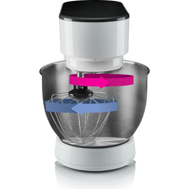 Gorenje kitchen machine 600W, cup-iron, case-plastic, nozzles-3, white (MMC600XG)