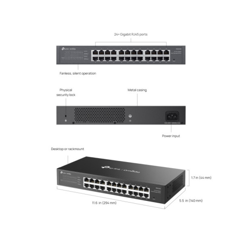 Комутатор мережевий TP-Link ES224G